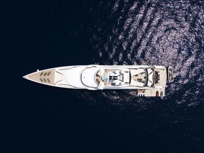 a silver and gold object aboard TRIUMPH Yacht for Sale
