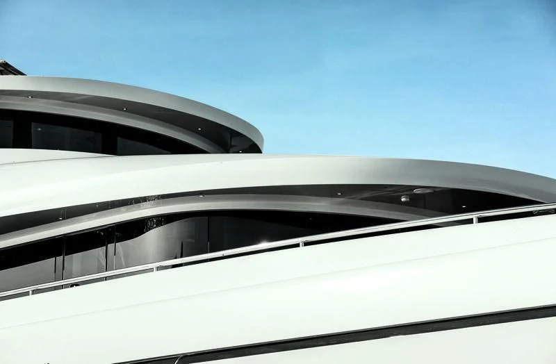 a close-up of a car's windshield aboard TRIUMPH Yacht for Sale