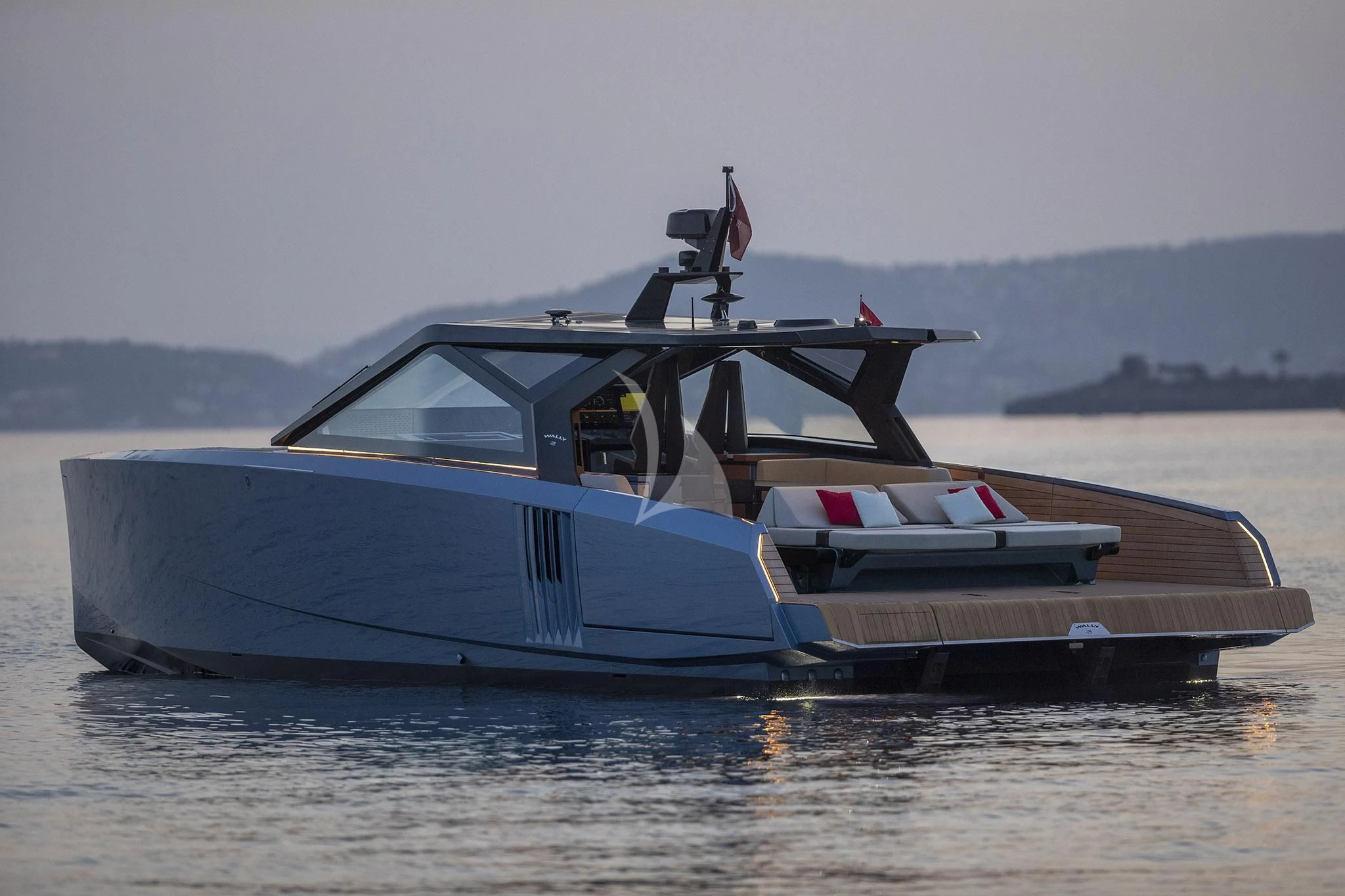 a boat on the water aboard TRIUMPH Yacht for Sale