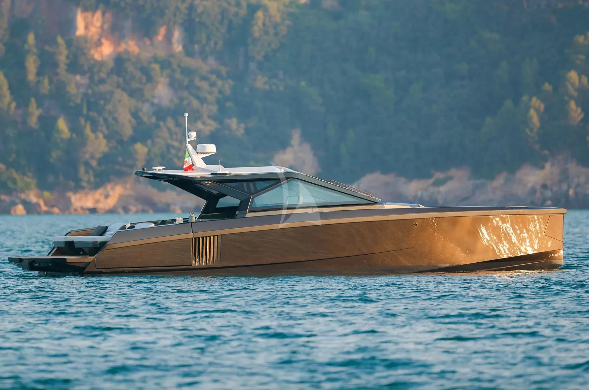 a boat in the water aboard TRIUMPH Yacht for Sale