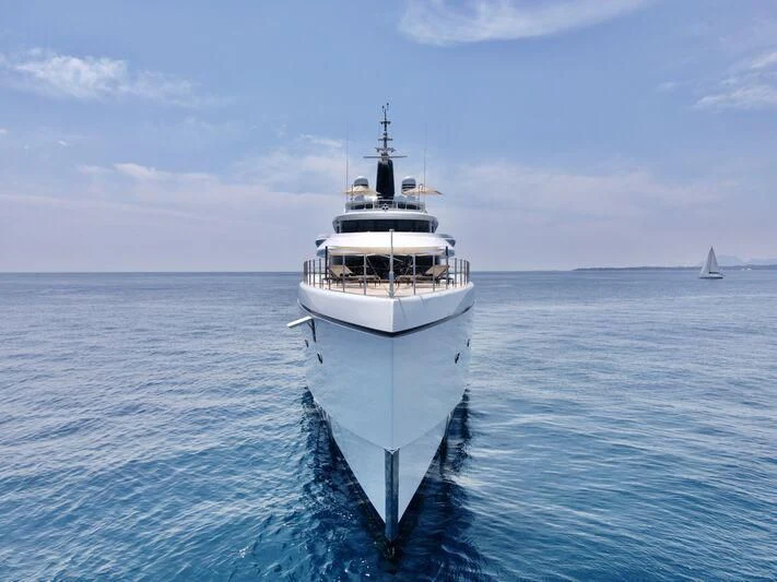 a boat on the water aboard TRIUMPH Yacht for Sale