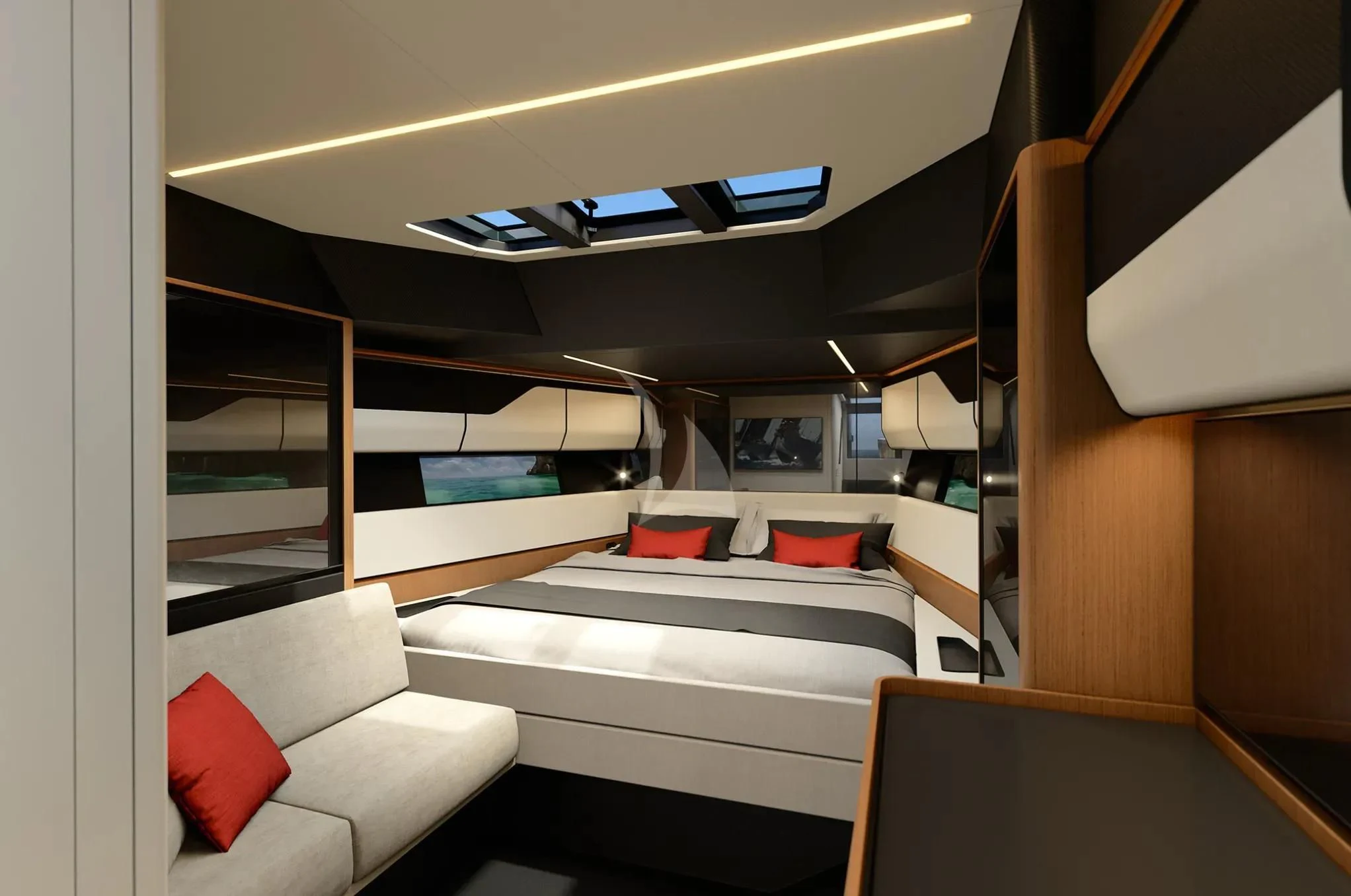 inside of a vehicle aboard TRIUMPH Yacht for Sale