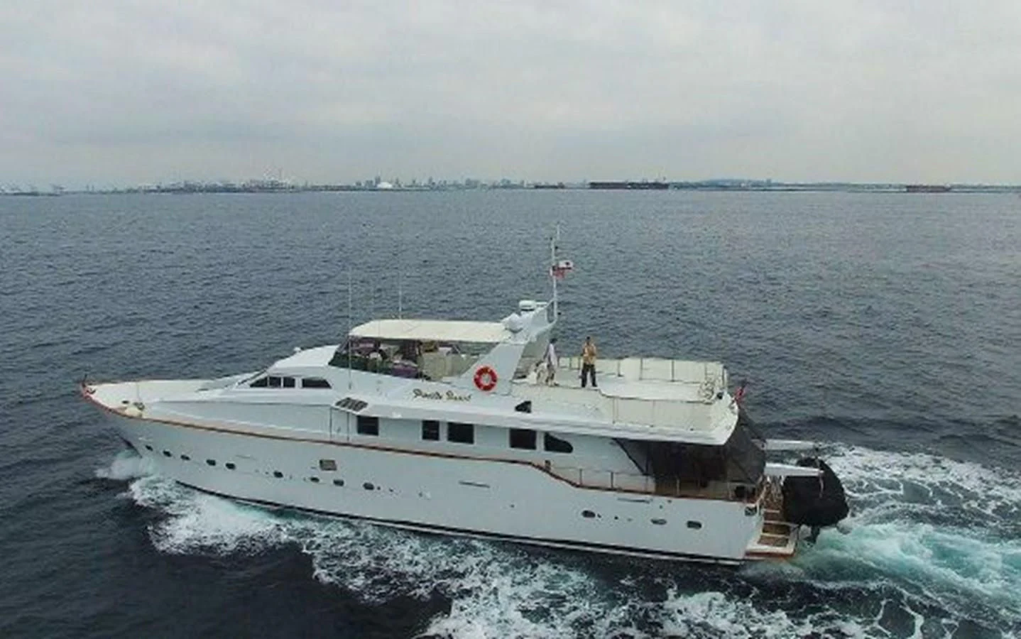 a large white boat in the water aboard SILVER SPIRIT II Yacht for Sale