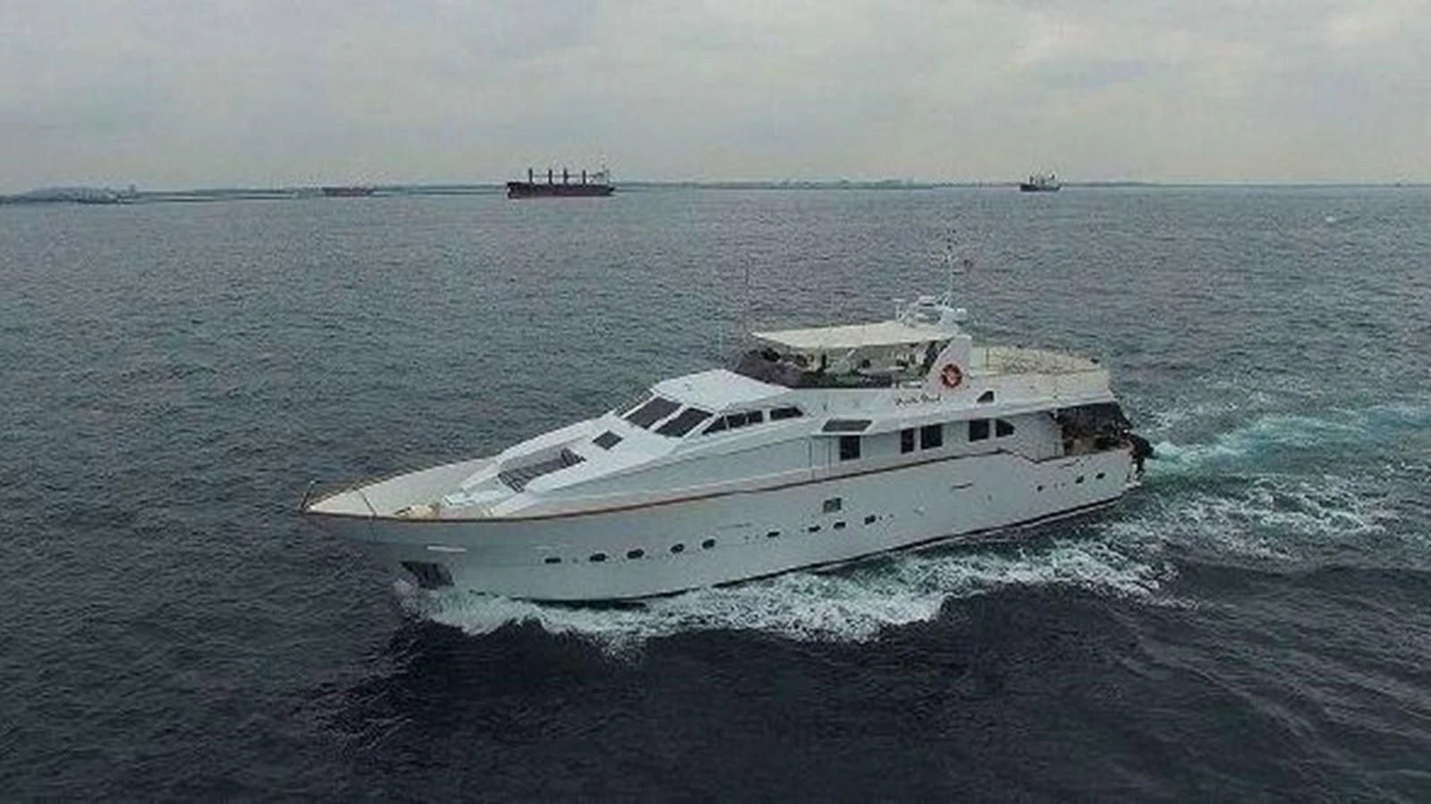 a white yacht on the water aboard SILVER SPIRIT II Yacht for Sale