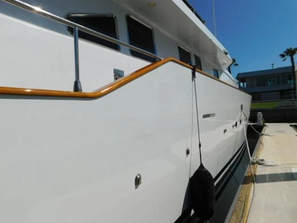 a boat on the water aboard SILVER SPIRIT II Yacht for Sale