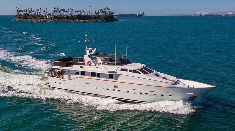 a boat on the water aboard SILVER SPIRIT II Yacht for Sale
