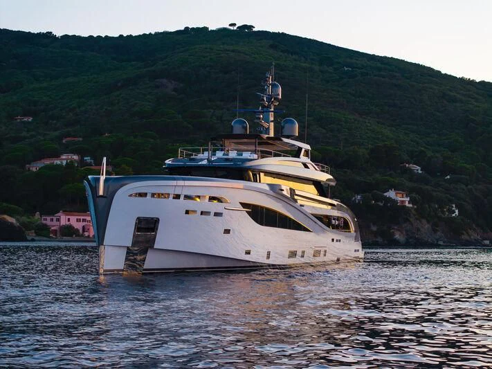 a boat on the water aboard BEL 1 Yacht for Sale