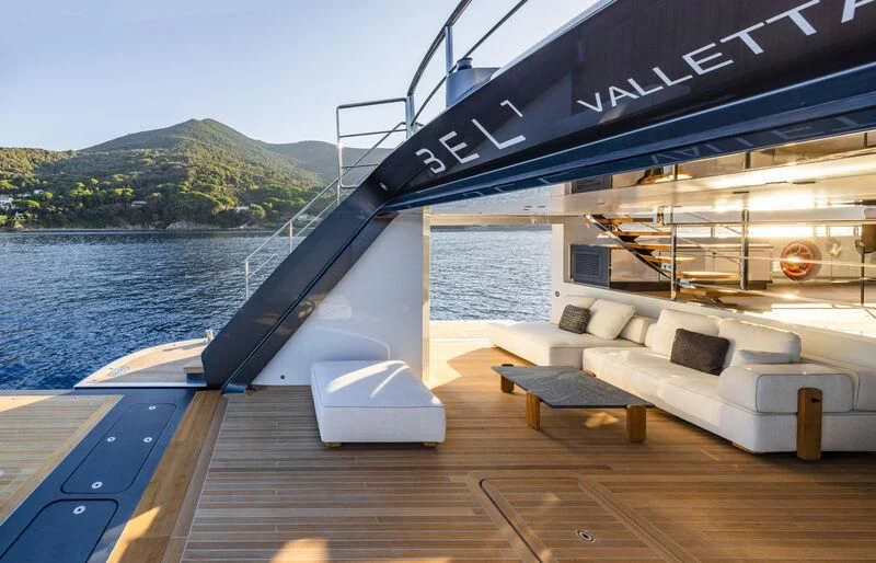 a boat on the water aboard BEL 1 Yacht for Sale