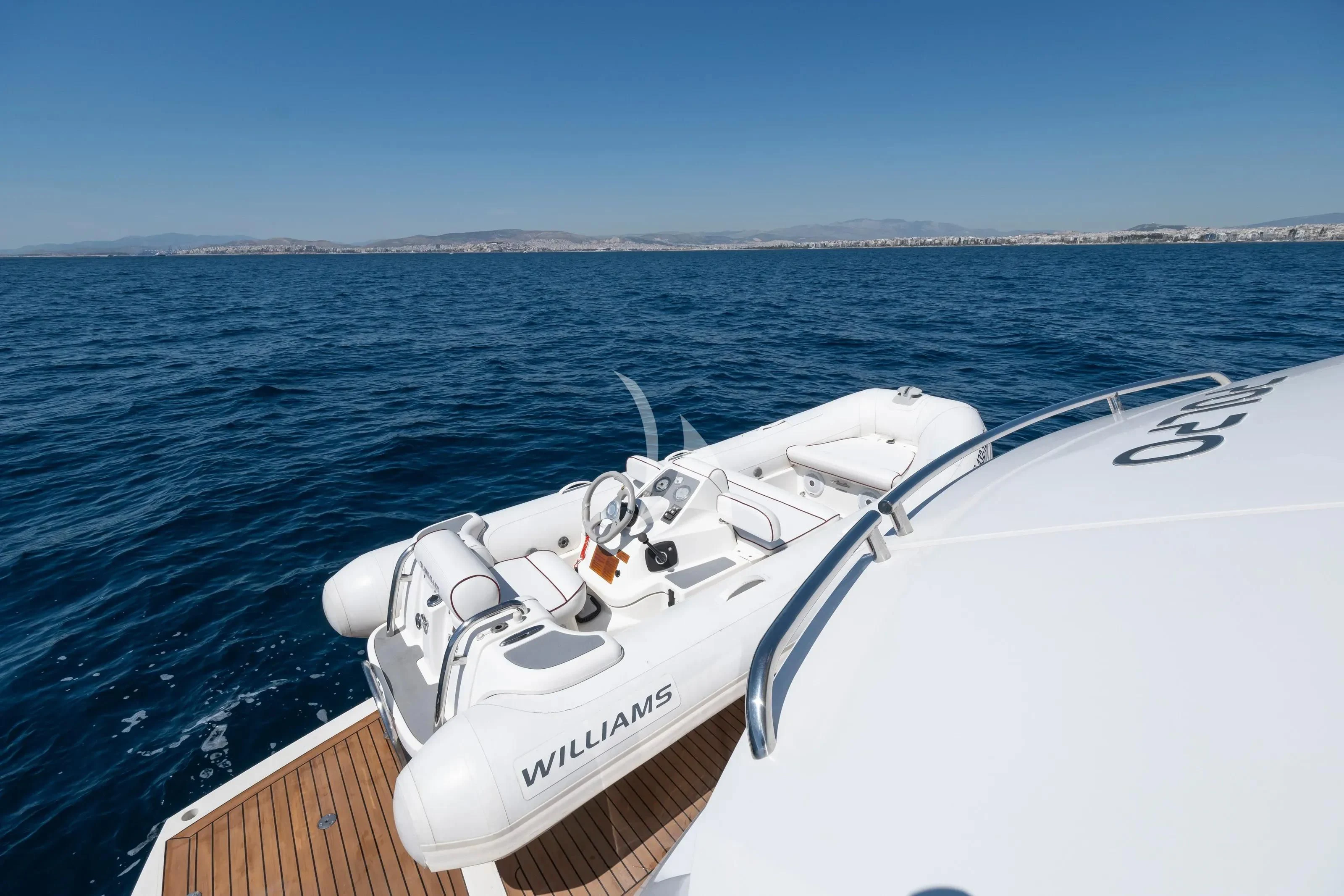 a boat on the water aboard POLPO Yacht for Charter