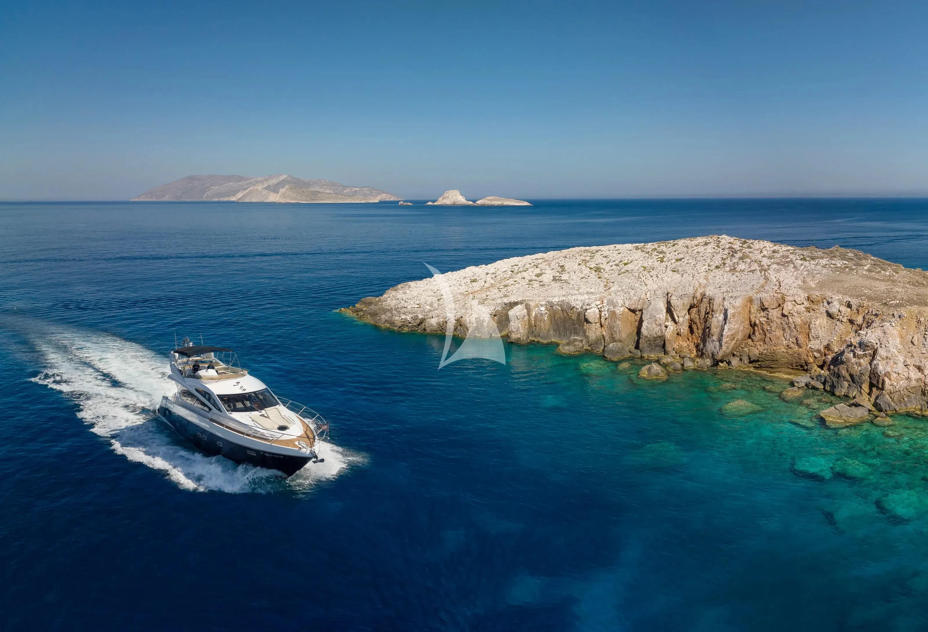 a boat on the water aboard POLPO Yacht for Charter