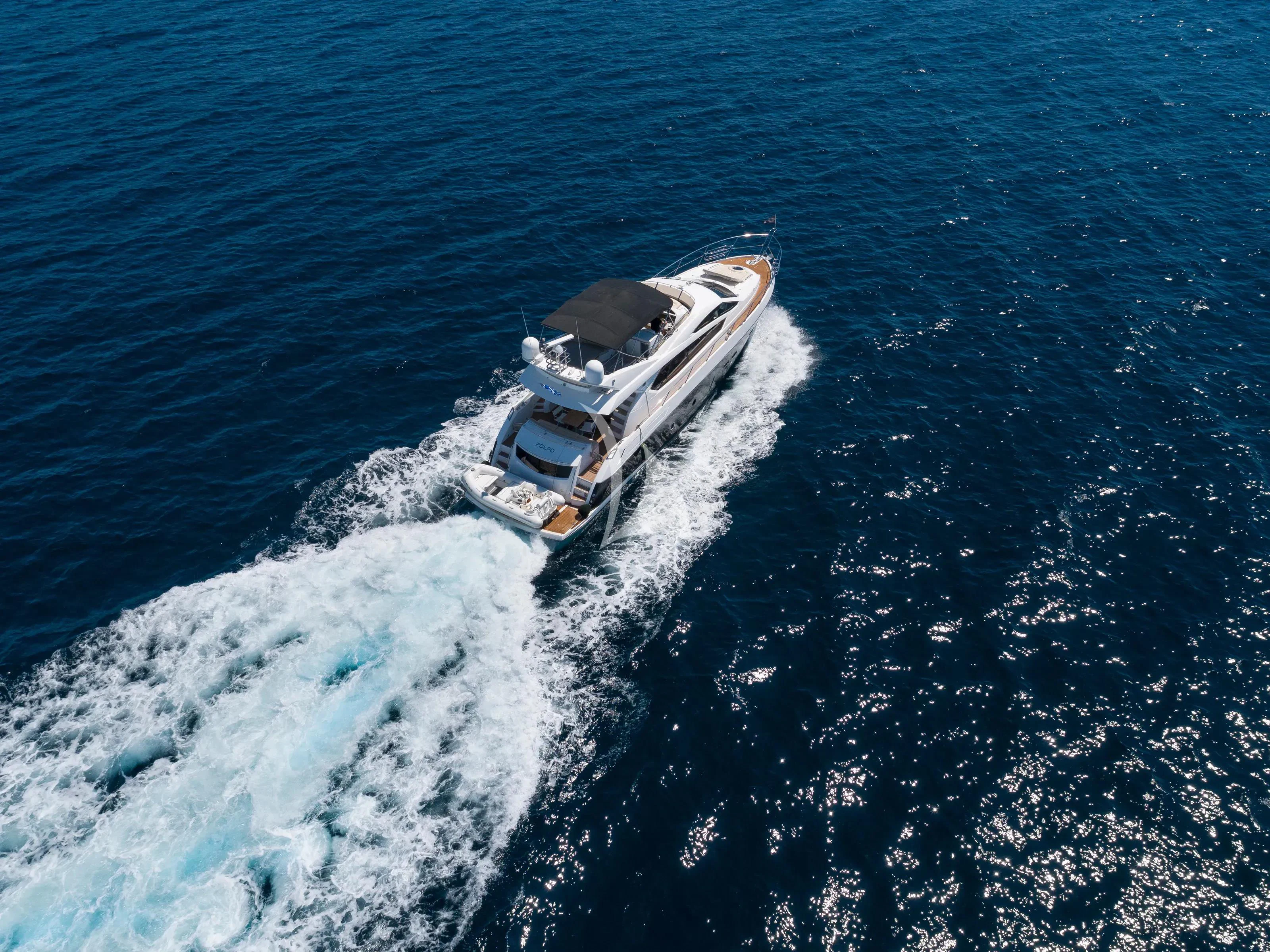 a boat on the water aboard POLPO Yacht for Charter
