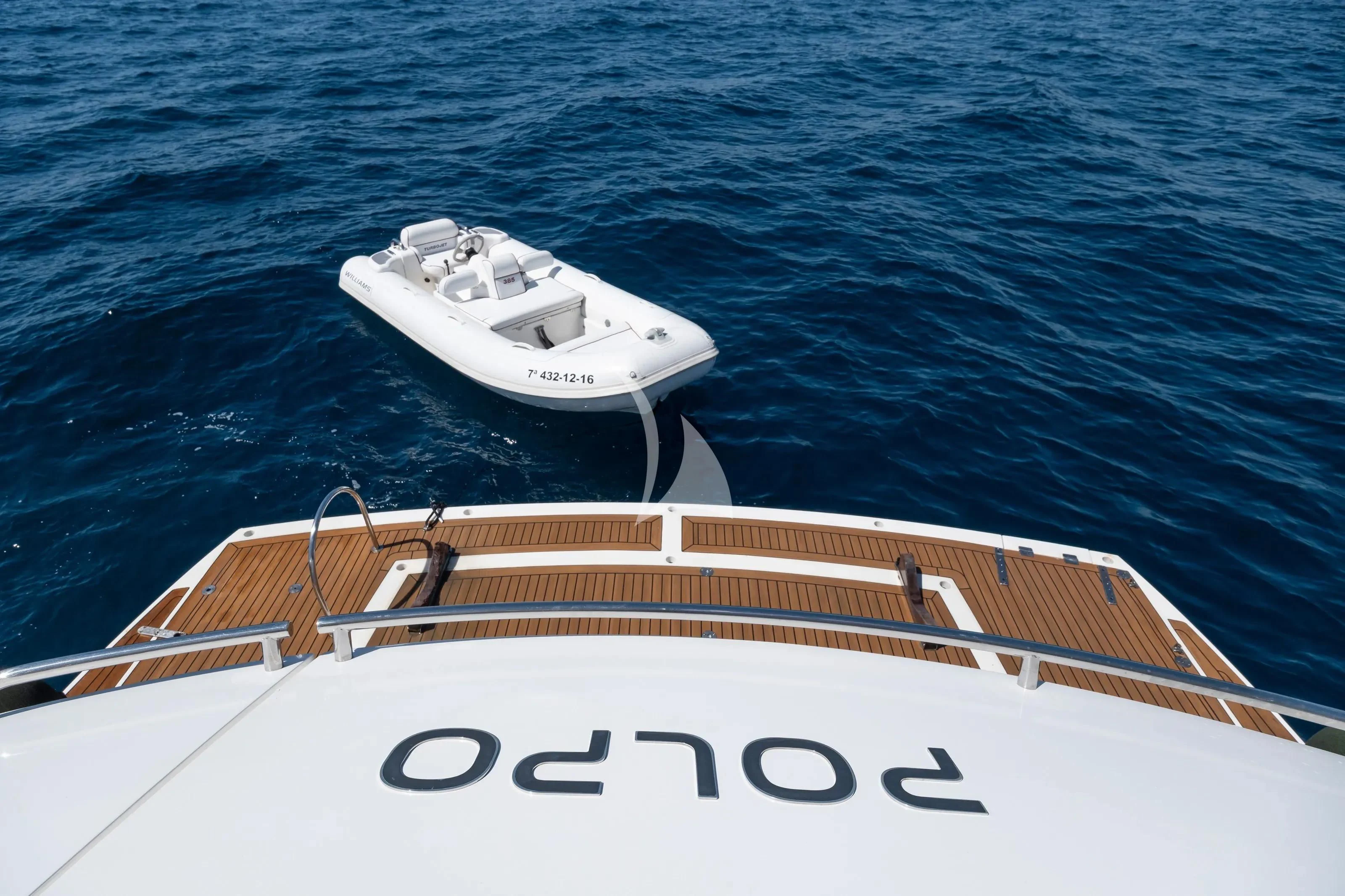 a boat in the water aboard POLPO Yacht for Charter