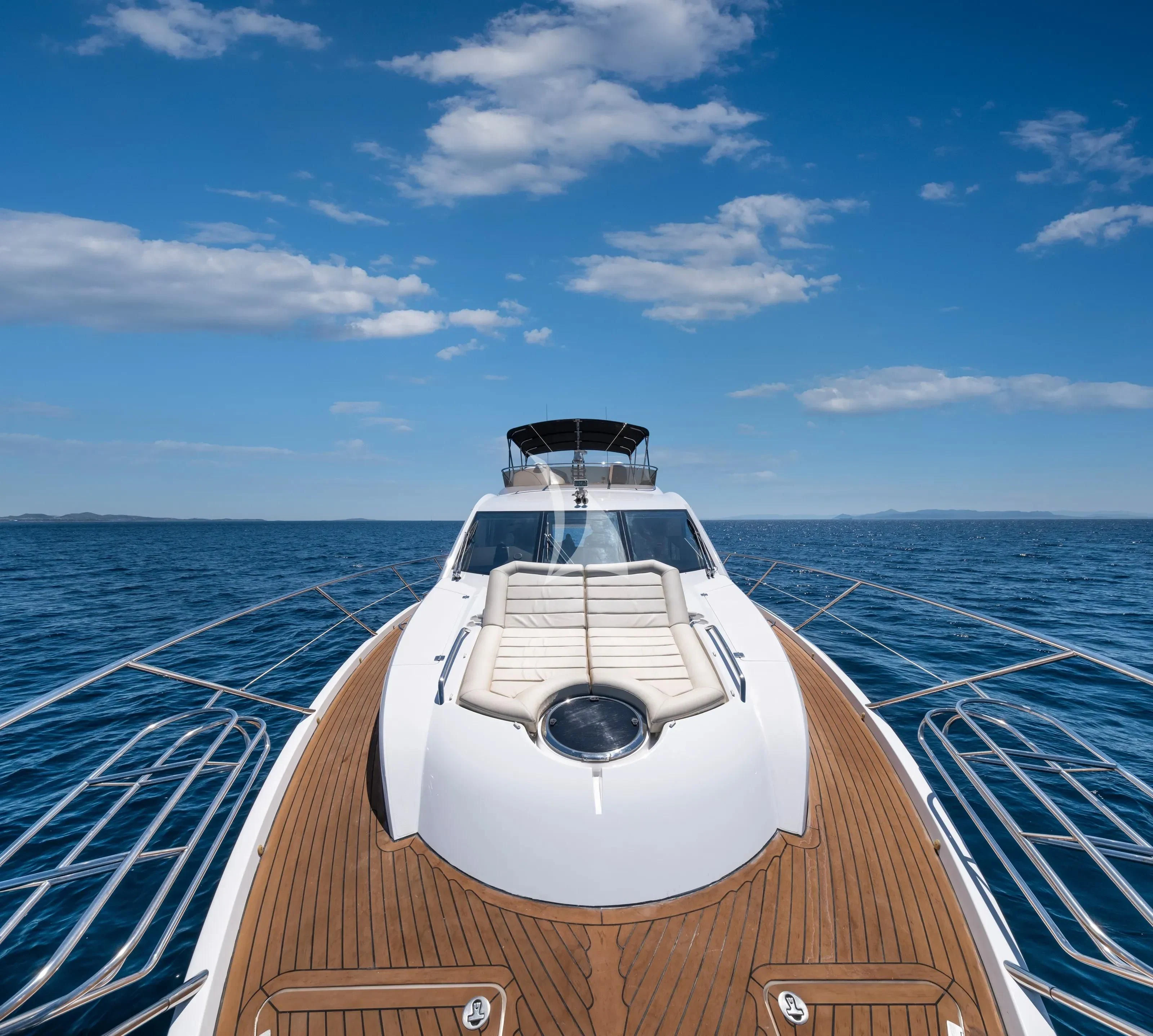 a boat on a body of water aboard POLPO Yacht for Charter