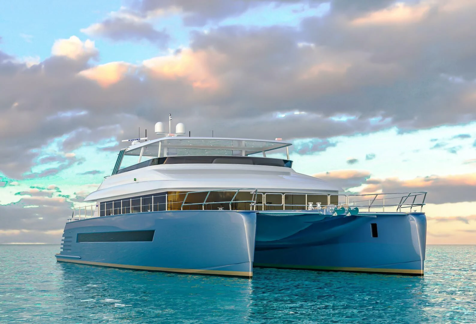 a couple of boats in the water aboard STELLARCAT AL2502 Yacht for Sale