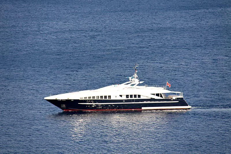 a boat in the water aboard LET IT BE M Yacht for Sale