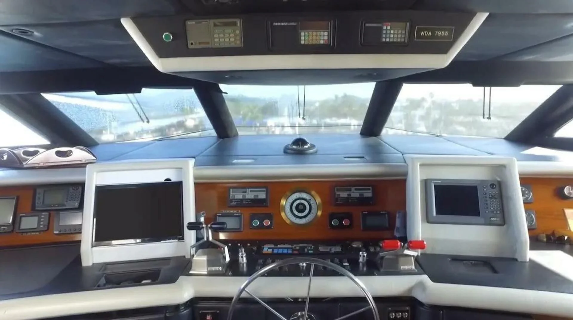 a vehicle with a screen and a monitor aboard THE BEST DAY Yacht for Sale
