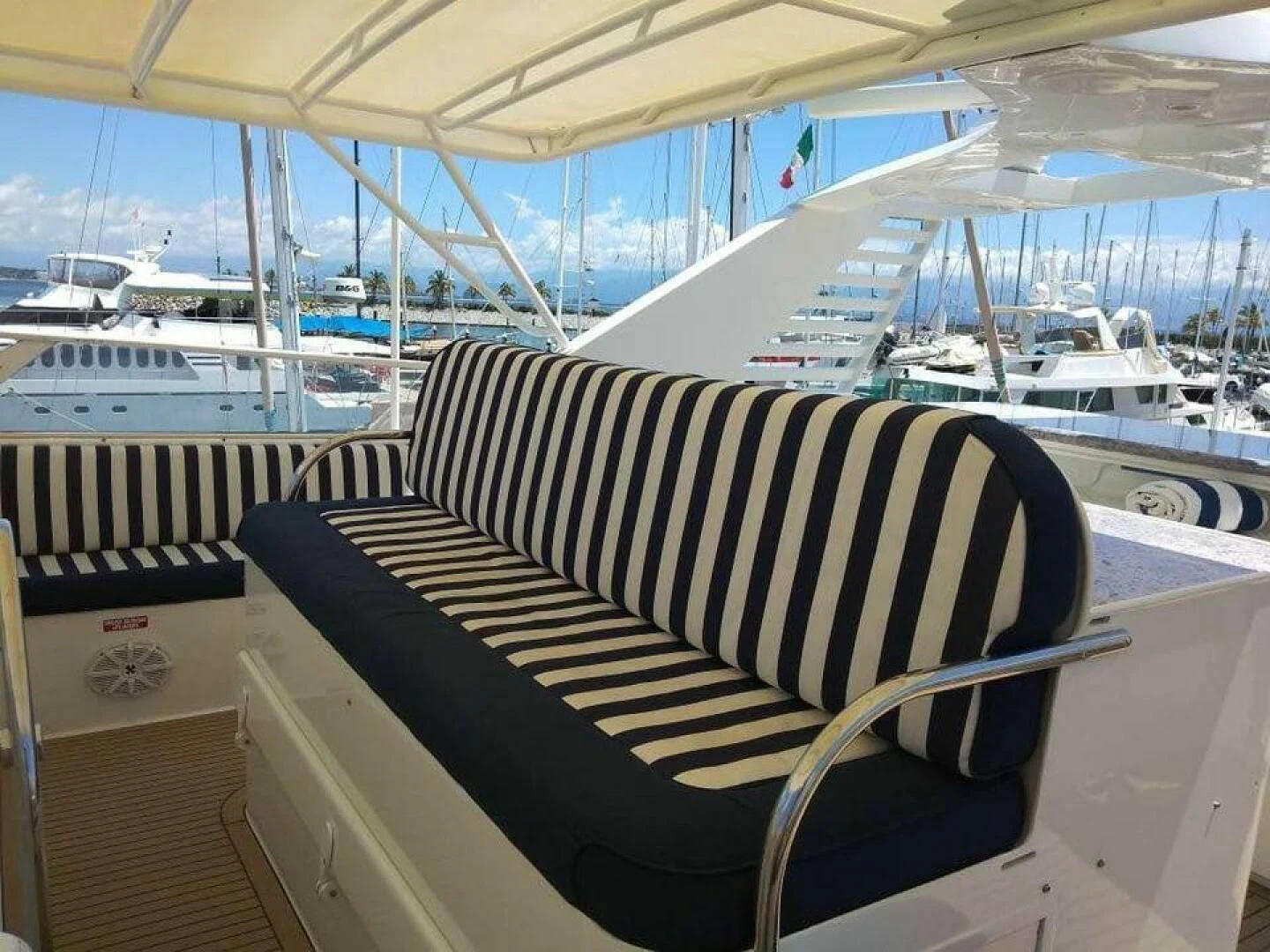 a deck with many boats aboard THE BEST DAY Yacht for Sale
