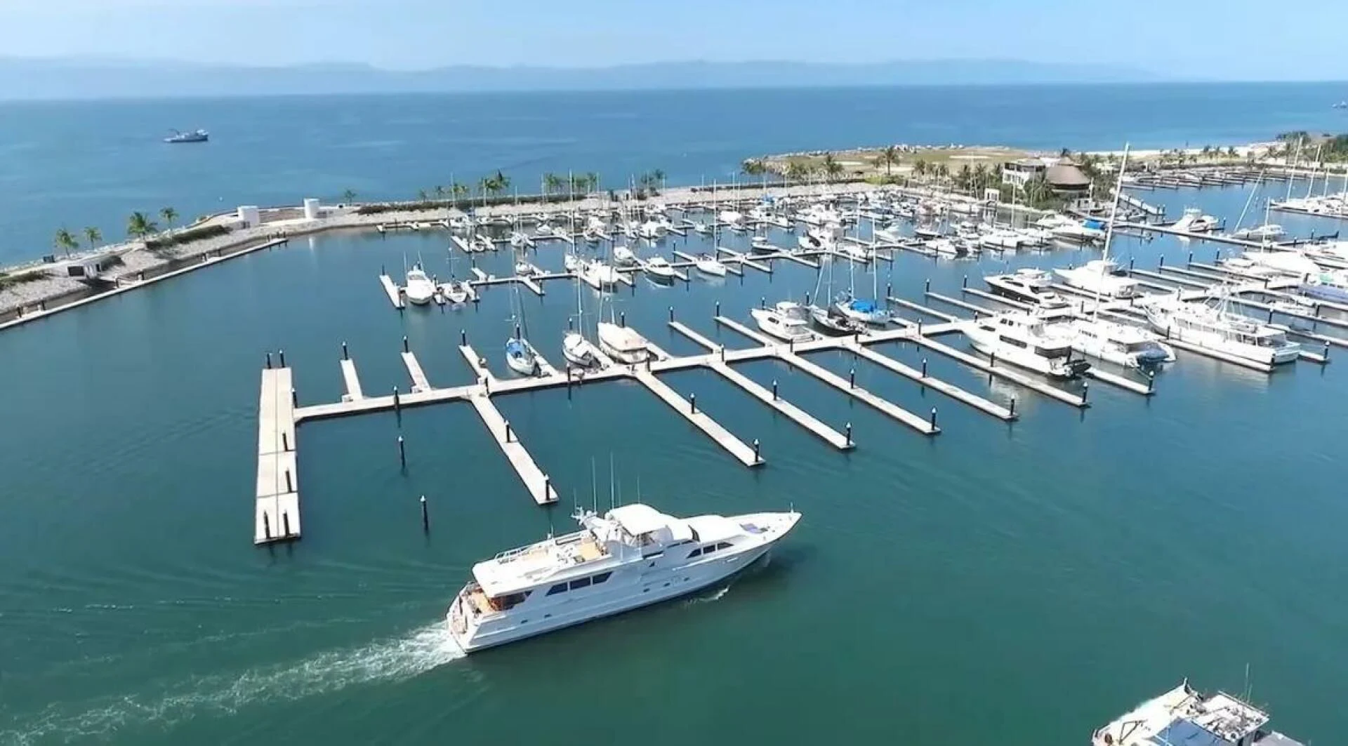 a group of boats in a harbor aboard THE BEST DAY Yacht for Sale
