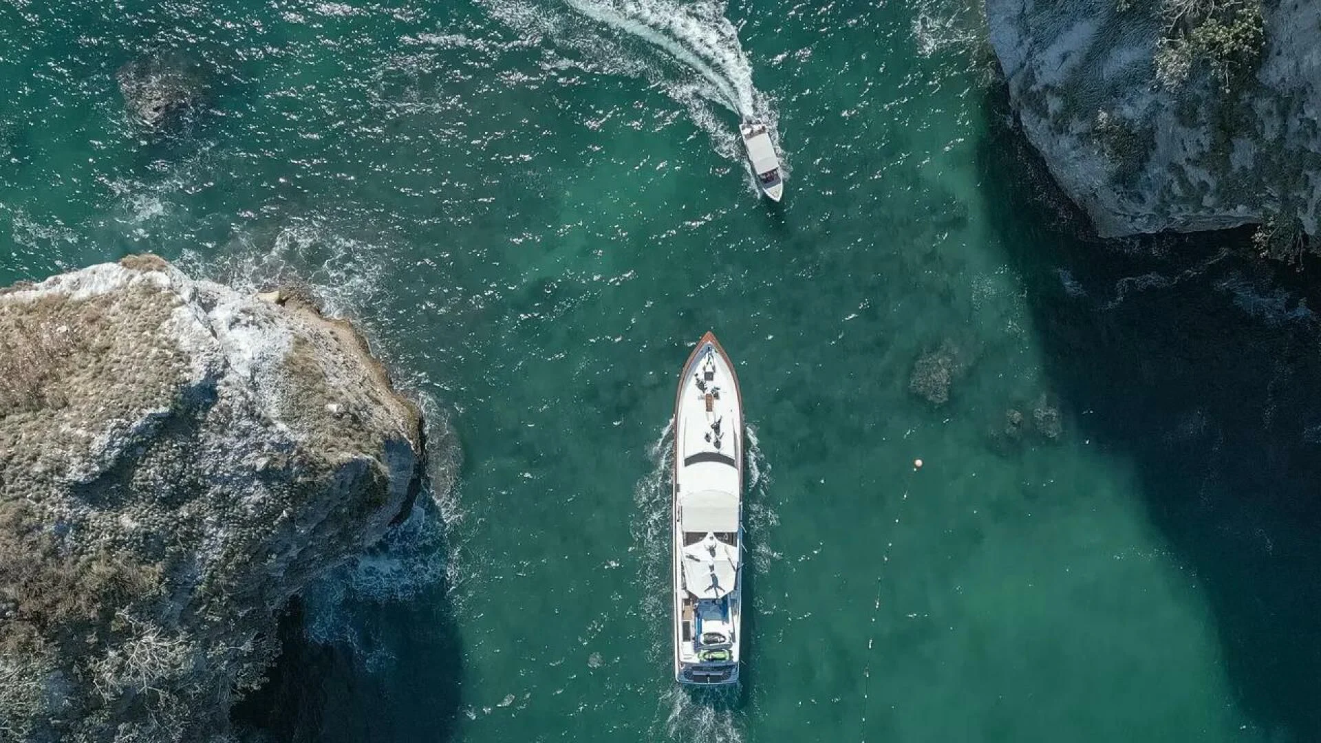 a boat in the water aboard THE BEST DAY Yacht for Sale