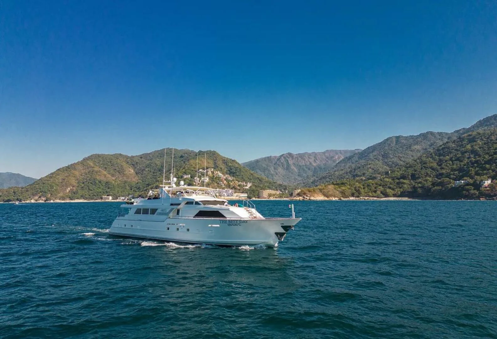 a boat on the water aboard THE BEST DAY Yacht for Sale