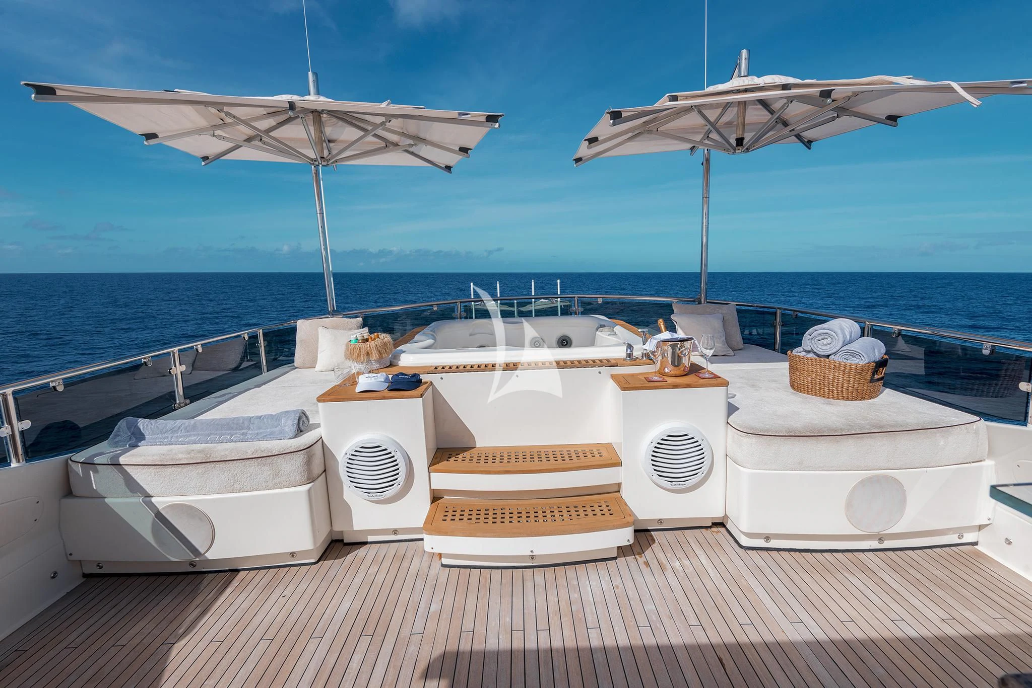 a boat on the water aboard ANTELOPE IV Yacht for Sale