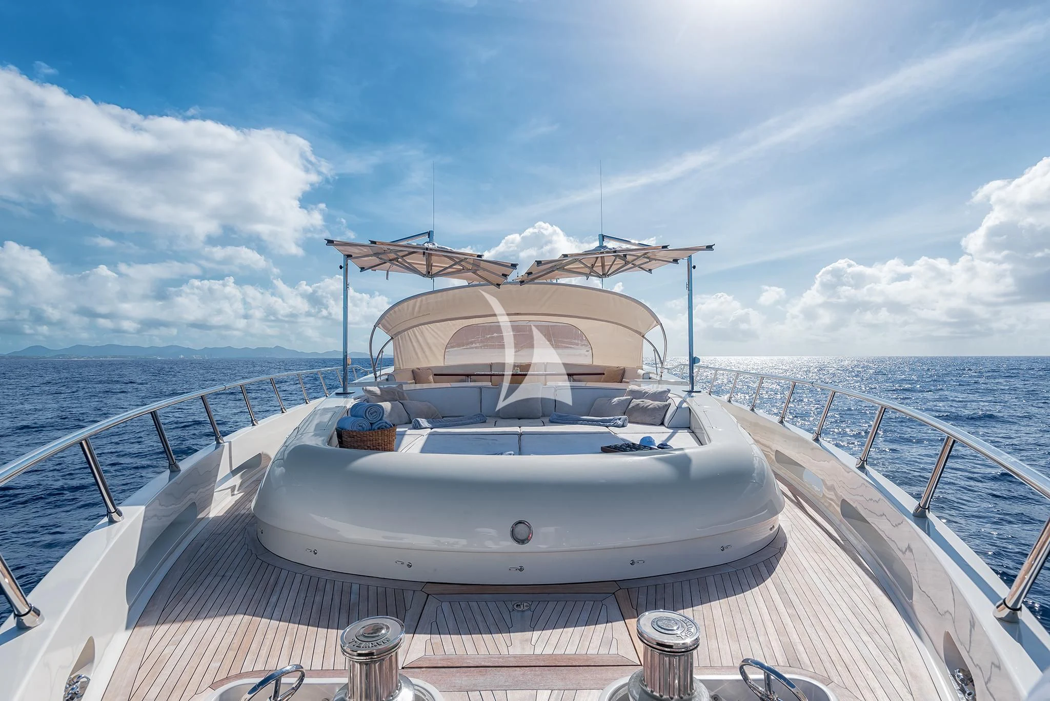 a boat on a deck aboard ANTELOPE IV Yacht for Sale