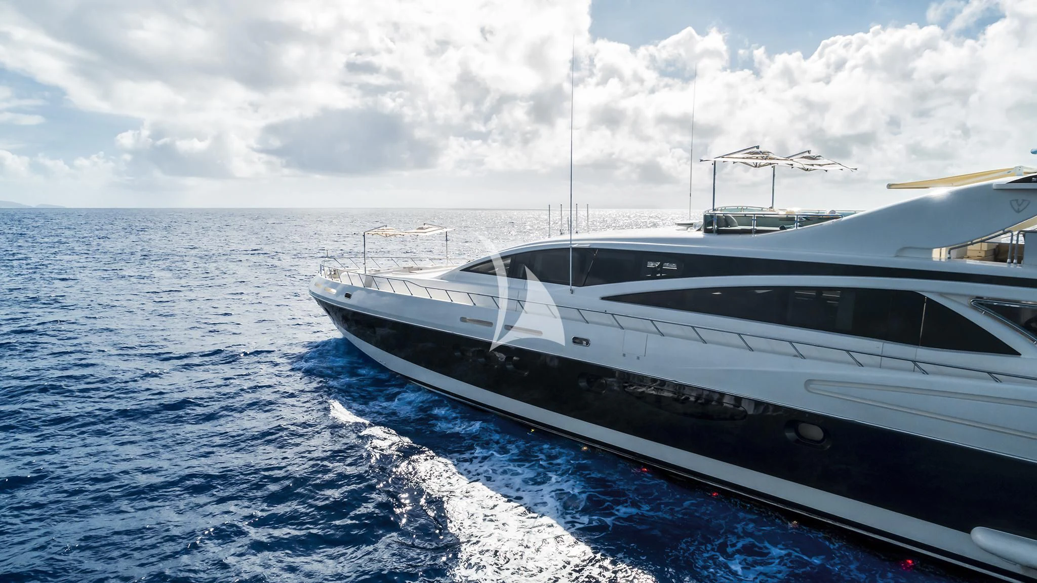 a boat on the water aboard ANTELOPE IV Yacht for Sale