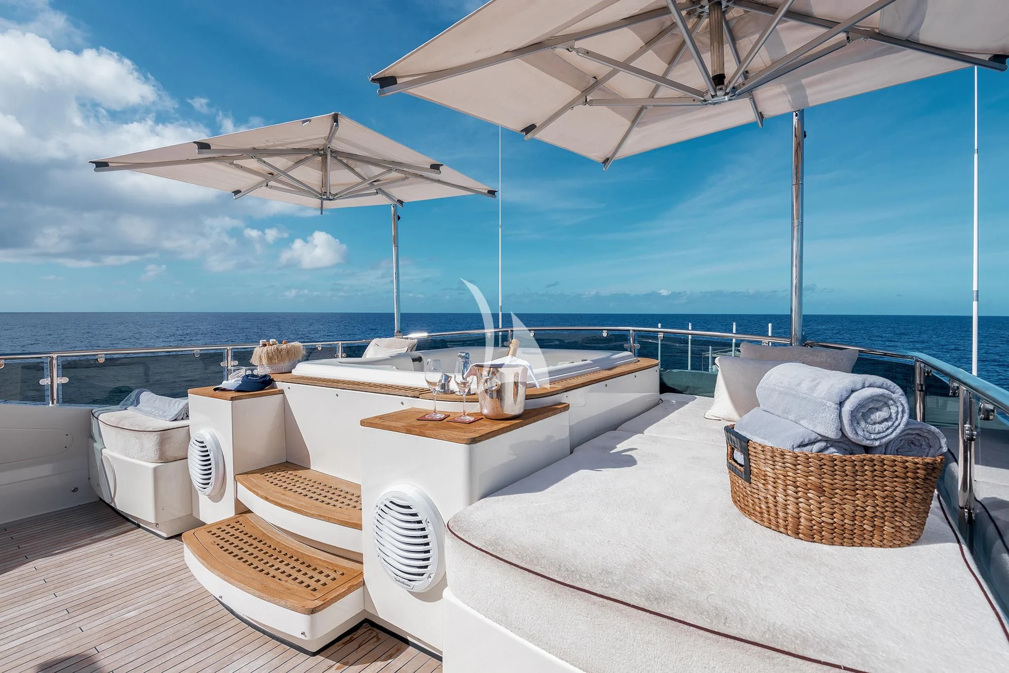 a boat on the water aboard ANTELOPE IV Yacht for Sale