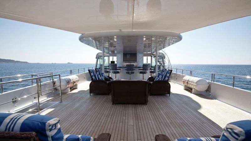 a boat on the water aboard EMELINA Yacht for Sale