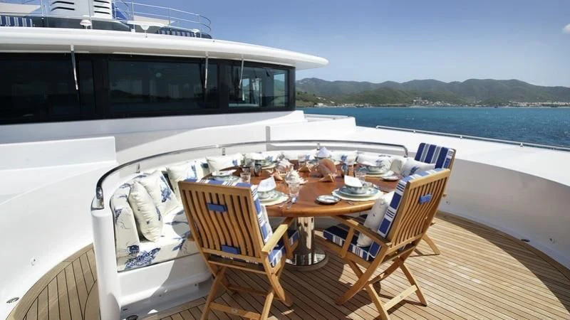 a boat on the water aboard EMELINA Yacht for Sale