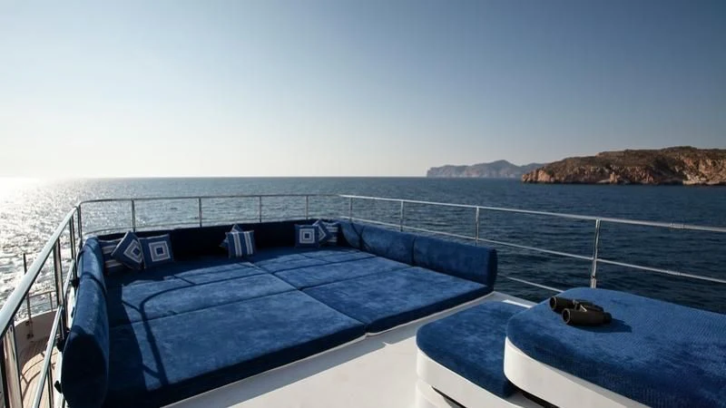 a boat on the water aboard EMELINA Yacht for Sale