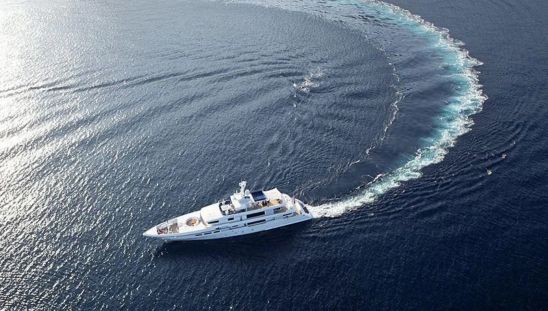 a boat on the water aboard EMELINA Yacht for Sale