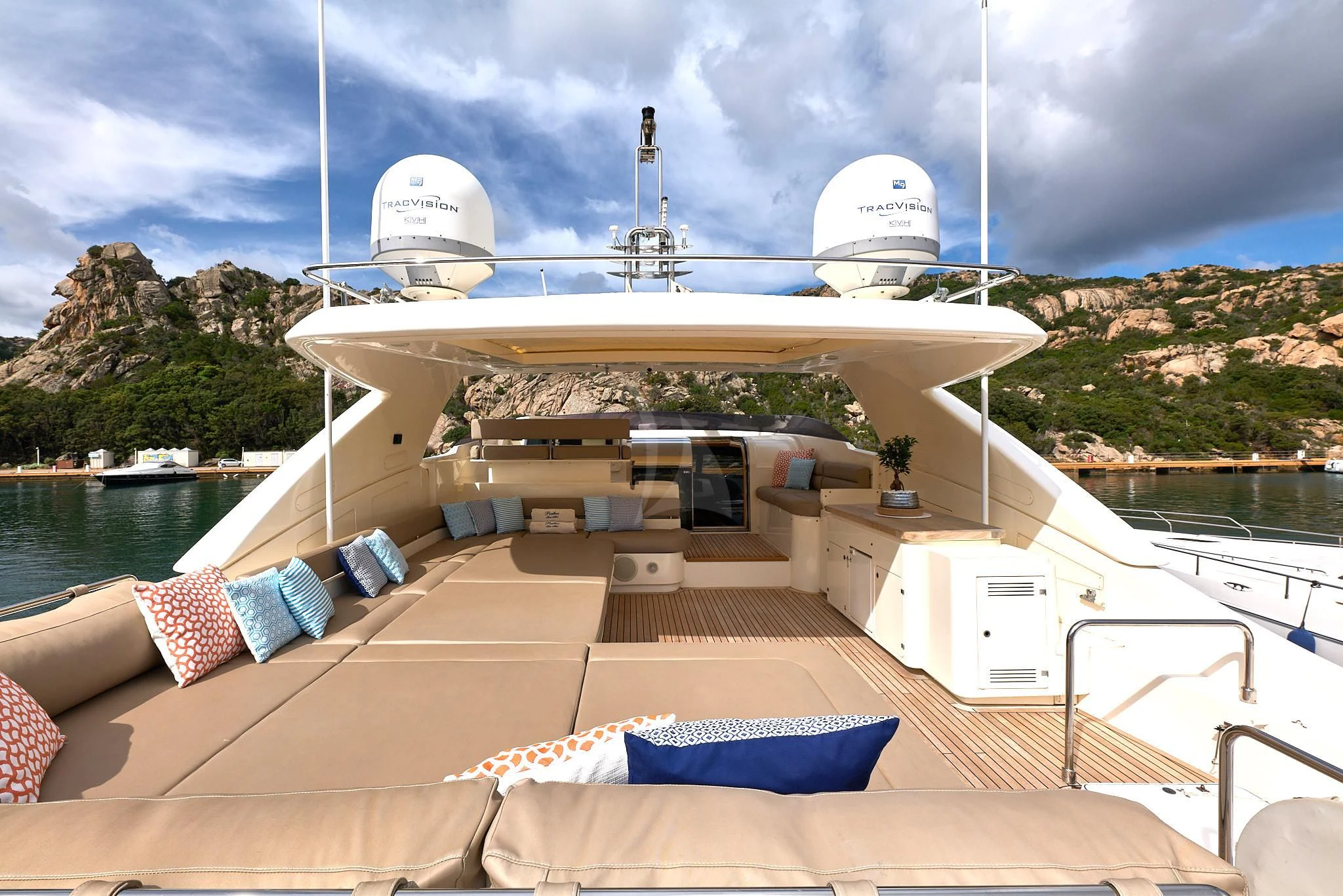 a boat on the water aboard PORTHOS SANS ABRI Yacht for Sale