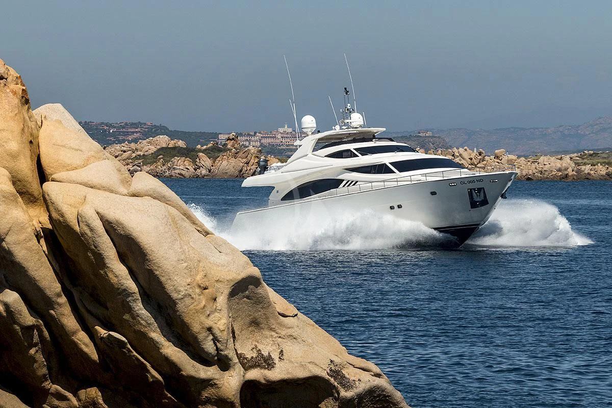 a boat on the water aboard PORTHOS SANS ABRI Yacht for Sale
