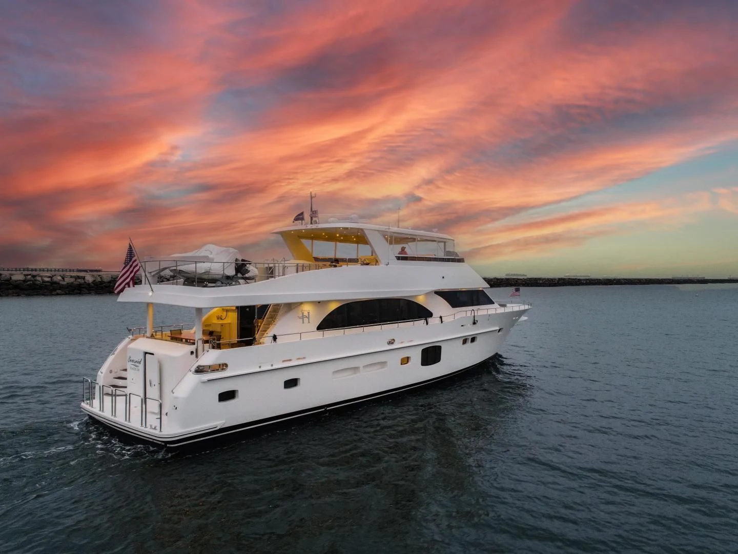 a boat in the water aboard SEASEID Yacht for Sale