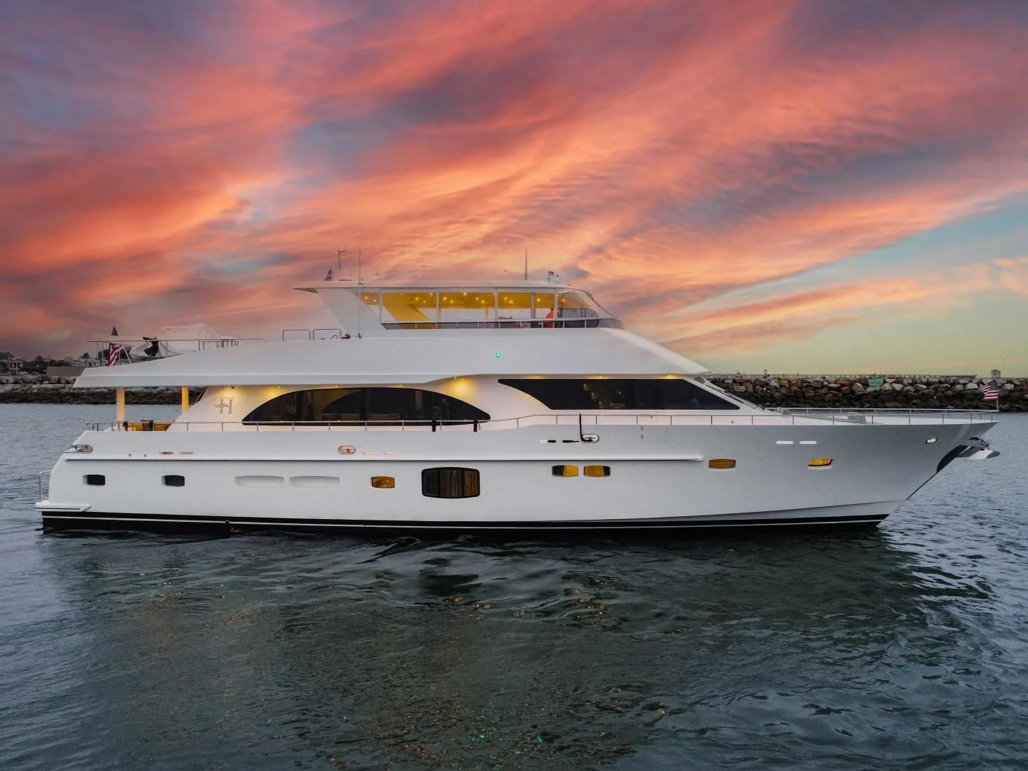 a boat on the water aboard SEASEID Yacht for Sale