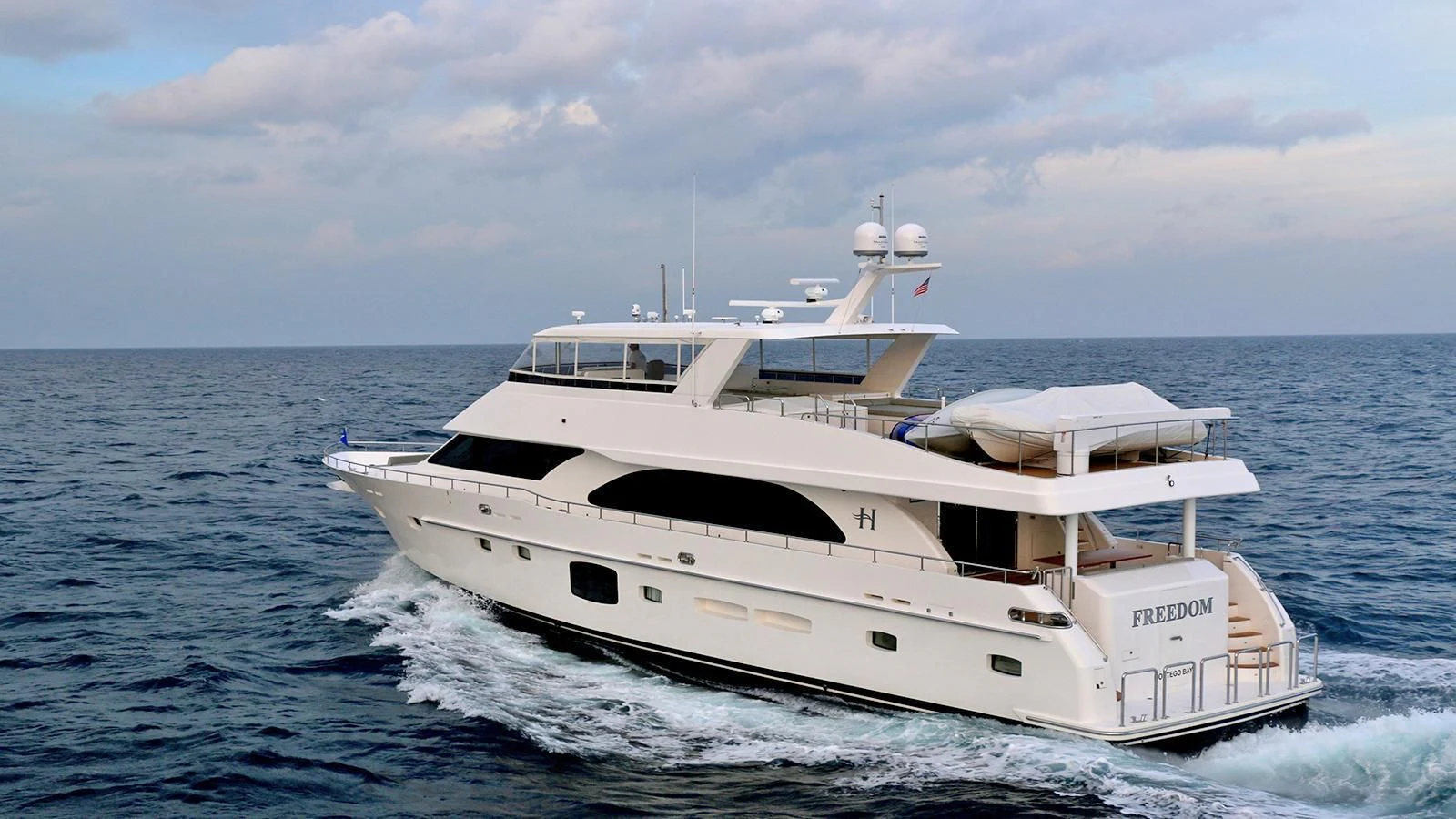 a white yacht in the water aboard SEASEID Yacht for Sale