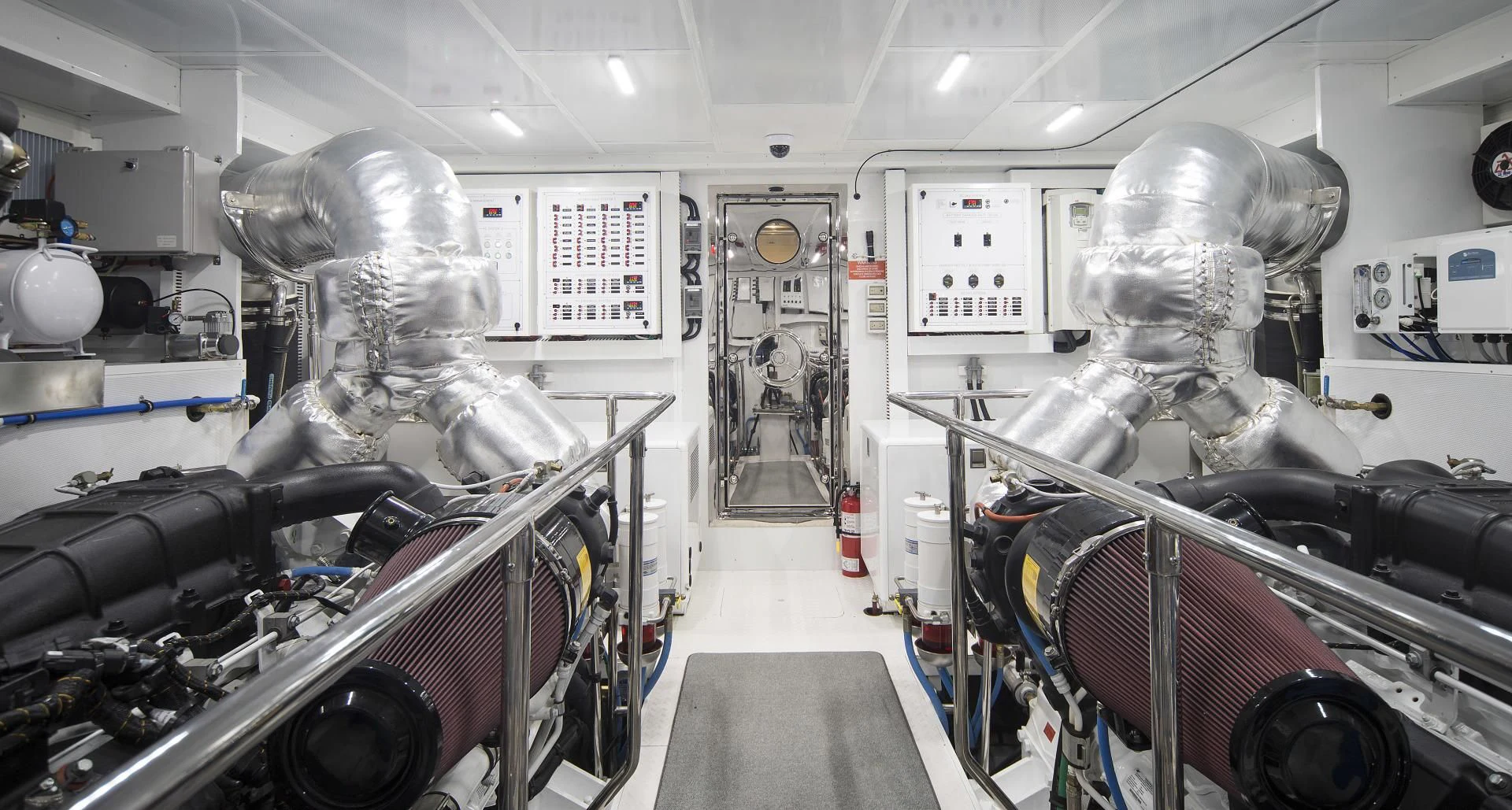 a room with machinery and equipment aboard SEASEID Yacht for Sale