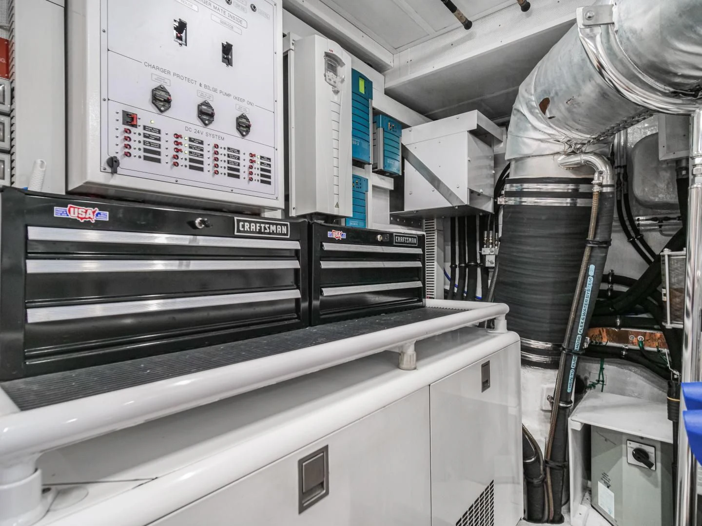 a close-up of a machine aboard SEASEID Yacht for Sale