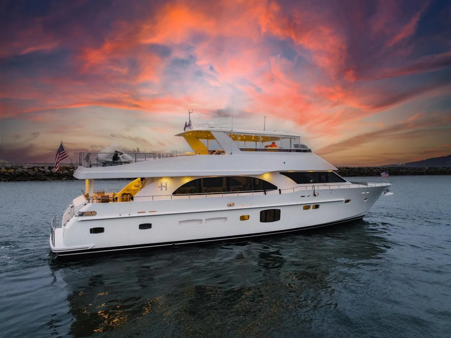 a boat on the water aboard SEASEID Yacht for Sale