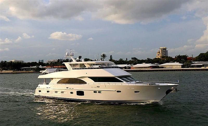 a white yacht in the water aboard SEASEID Yacht for Sale