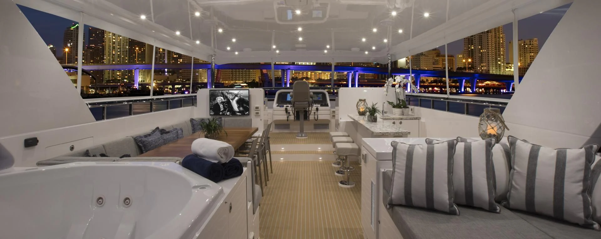 inside of a car aboard SEASEID Yacht for Sale