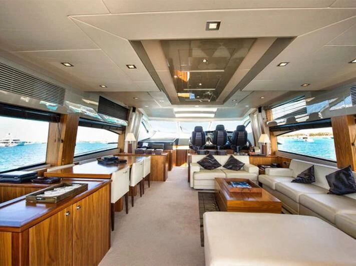 inside of a boat aboard NEMESIS Yacht for Sale