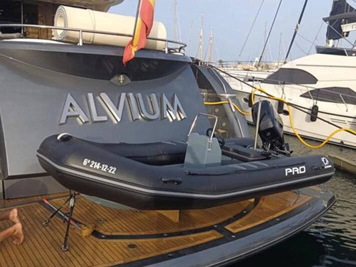 a boat on the water aboard NEMESIS Yacht for Sale