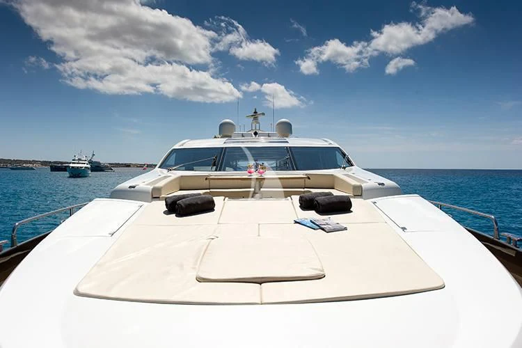 a boat on the water aboard NEMESIS Yacht for Sale