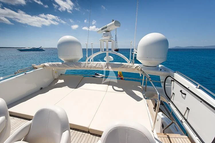 a boat on the water aboard NEMESIS Yacht for Sale