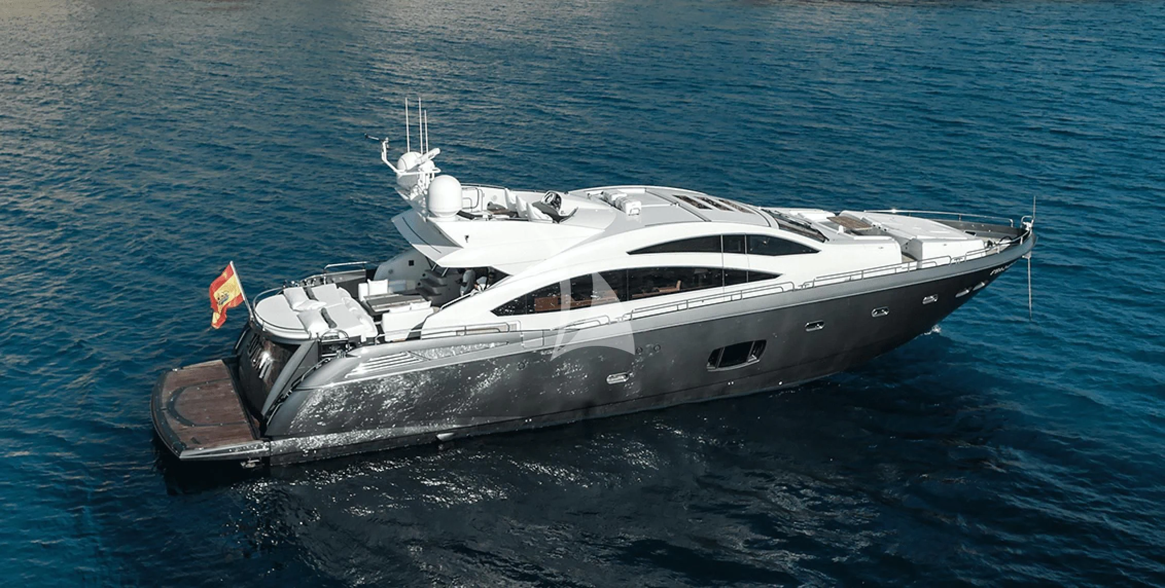 a boat on the water aboard NEMESIS Yacht for Sale