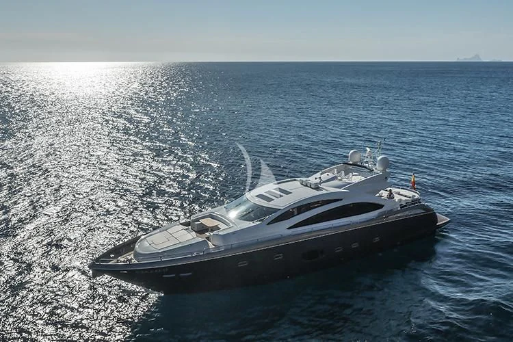 a boat in the water aboard NEMESIS Yacht for Sale