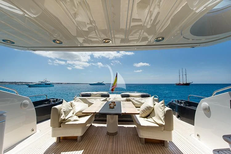 a boat on the water aboard NEMESIS Yacht for Sale