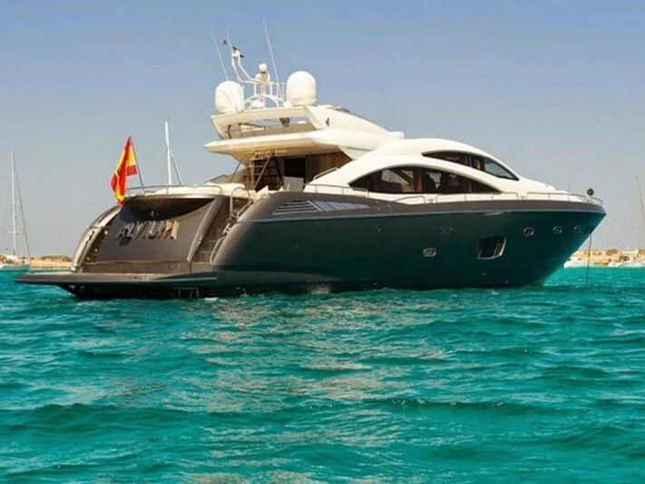 a boat in the water aboard NEMESIS Yacht for Sale